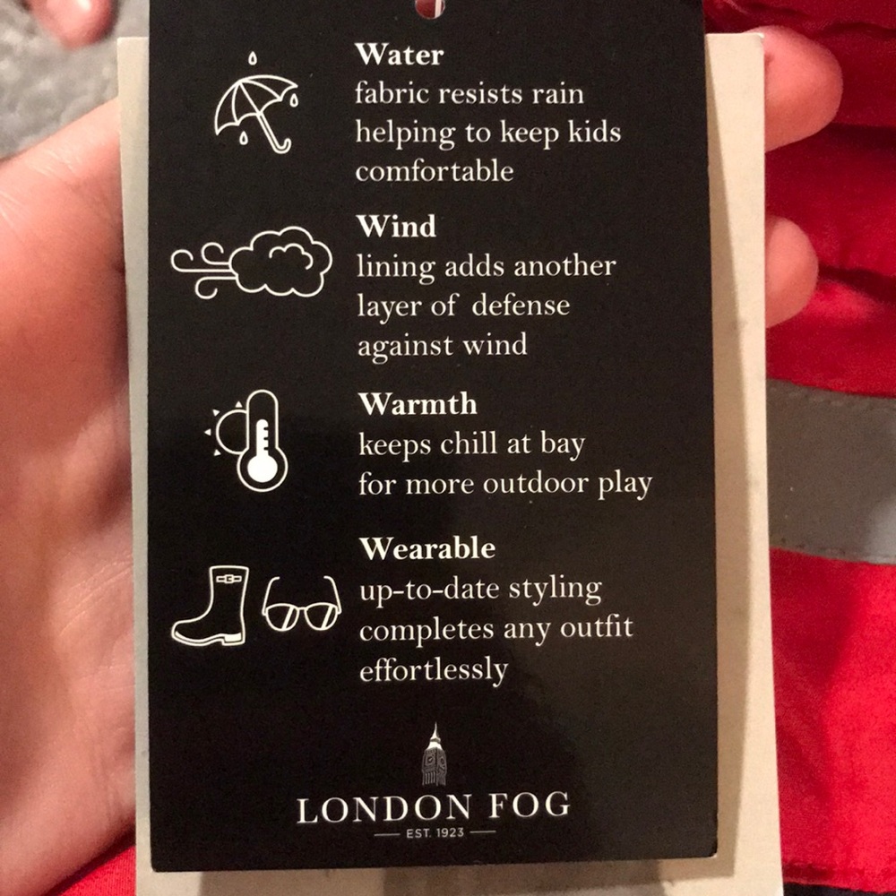 NWT S/8 Boys London Fog Coat and Hat - Picture 4 of 5